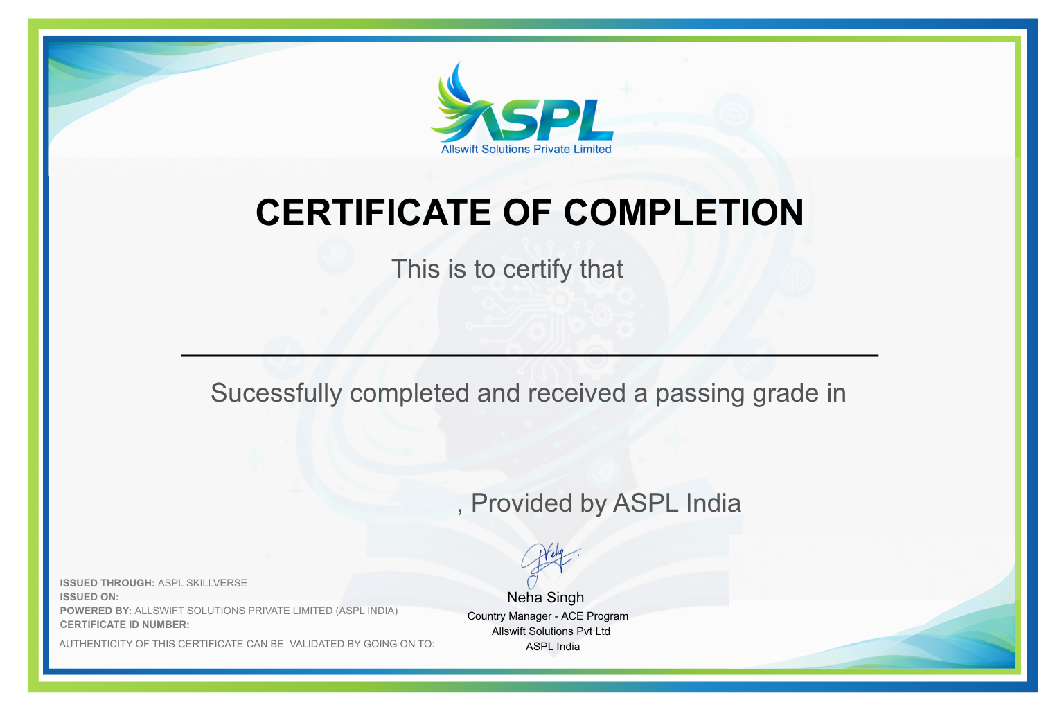 Certificate Background